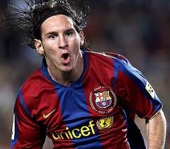 Lionel Messi of Barcelona